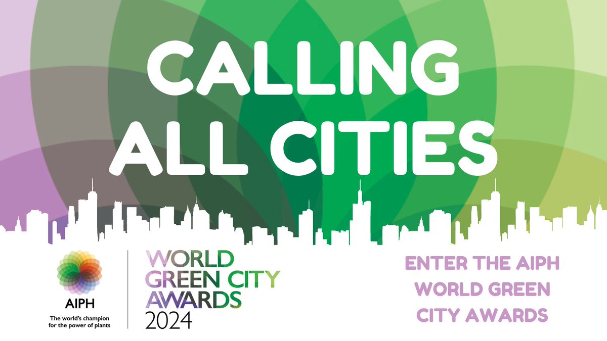 Does your city have pioneering urban nature and innovative green projects? Then you might be a candidate for the AIPH #WorldGreenCityAwards 2024! 🚨 Make sure to enter submissions before the 15 September deadline! 👉aiph.org/green-city/gre… @AIPHGlobal @AIPHGreenCity