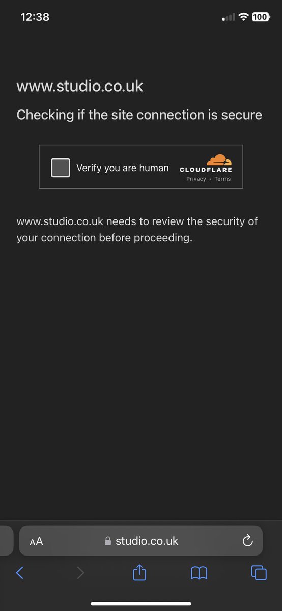 fayeston's tweet photo. @studio_co_uk late payment charges, but haven’t been able to pay because your payment page won’t load. The verification process is broken https://t.co/hGinhXydIL