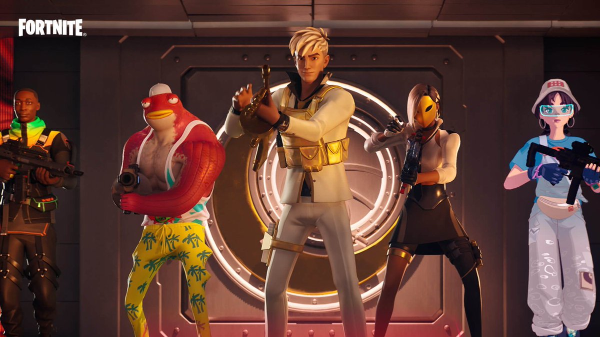 FortnitePV2's tweet photo. I’m sending 5 people who like + retweet this tweet a Fortnite V-Bucks Code in DM’s to get the Chapter 4 Season 4 Battle Pass. Ends in a hour, good luck to all! https://t.co/urSInI11RE