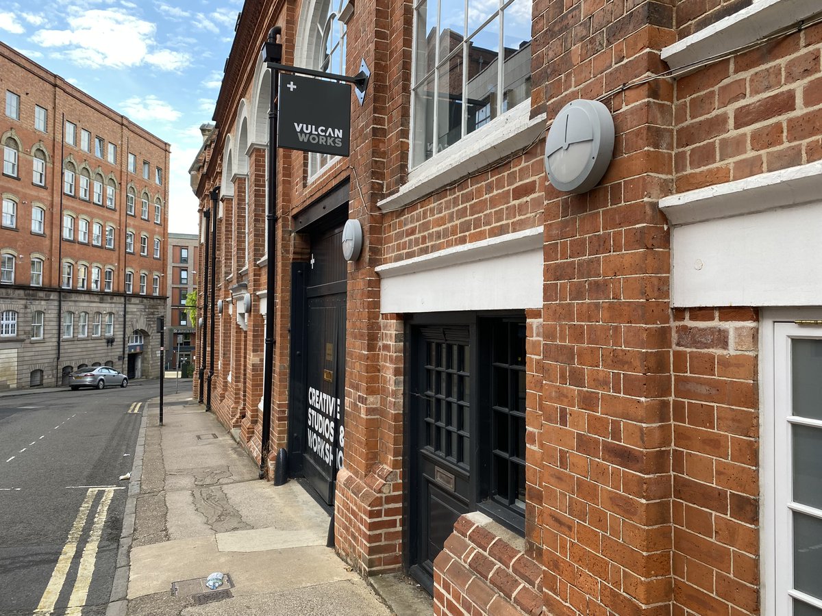 🌤️ It's a beautiful morning on Guildhall Road in Northampton where we're getting ready to welcome attendees to the first of our new Vulcan Sessions at @VulcanWorks_ from 10am