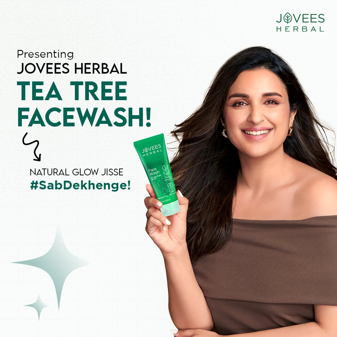 jovees_herbal's tweet photo. Step into the spotlight with Jovees Herbal Tea Tree Facewash for radiant skin that makes all head turns!​
Koi kuch aur nahi dekhega​

Kyunki sab aapka Natural Glow dekhenge!

#joveesherbal #bloomdaily #lovejovees #SabDekhenge  #skincare #bestfacewash https://t.co/hIRGKzIAAO