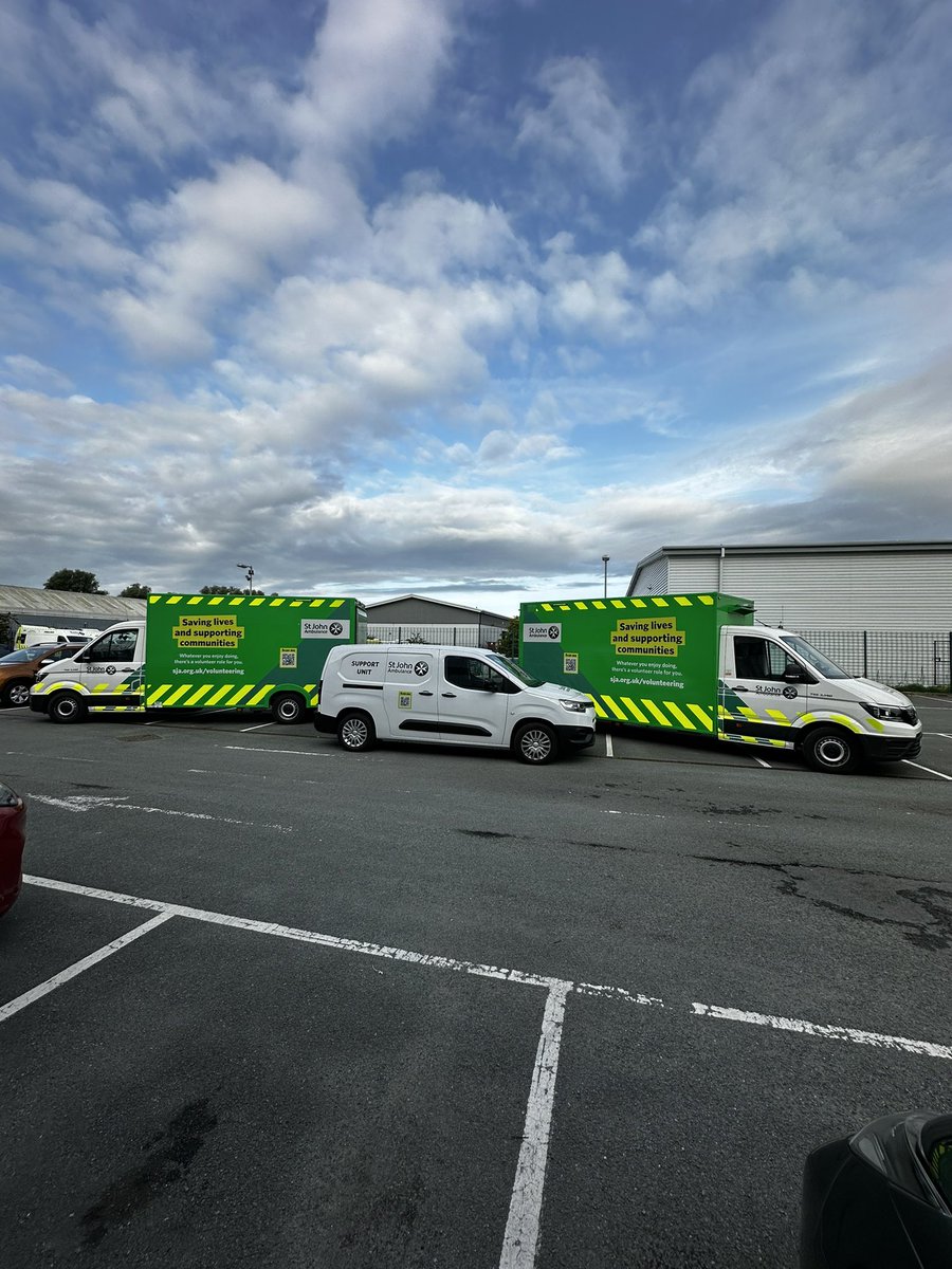 Logistics vehicles ready for Manchester Pride 🌈