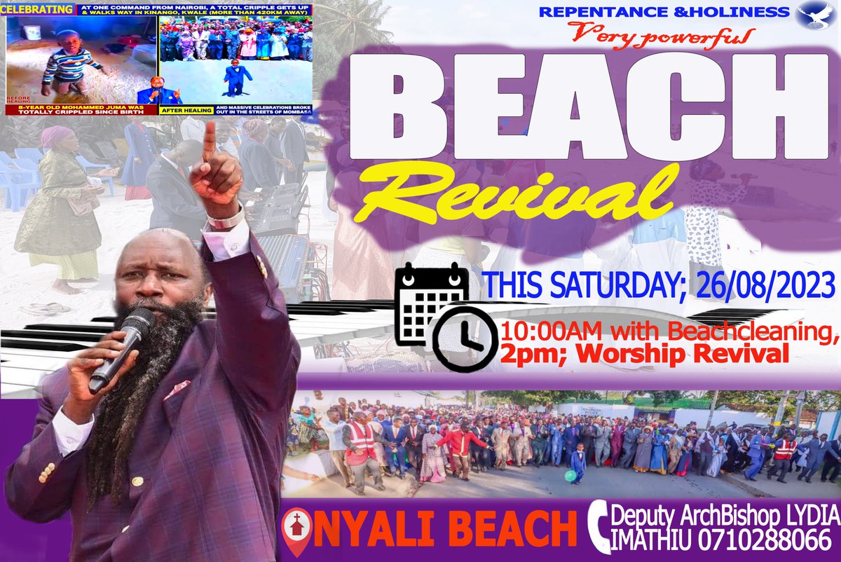 PastorIren50140's tweet photo. #NyaliBeachRevival.
 Coming up.........🔥🔥
 A NO MISS REVIVAL, HALLELUJAH. https://t.co/s5tMfHmUpr