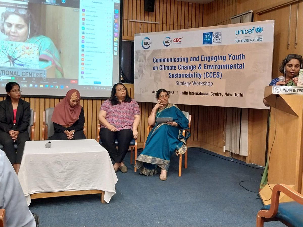 Glad to have participated in the event where the presentation on a very topical and important study 'Understanding Communication Approaches for Engaging Youth on Climate Change and Environmental Sustainability' took place - Study partners - @UNICEFIndia, @IUCN and @Researchouse