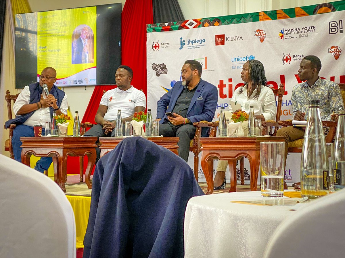 At the panel discussion of #YouthSummit, our moderator is guiding us through this enlightening conversation. Their expertise and guidance provide us invaluable insights on how to excel in leadership and make a lasting impact. 
 #MaishaPreConference 
#MaishaConference2023