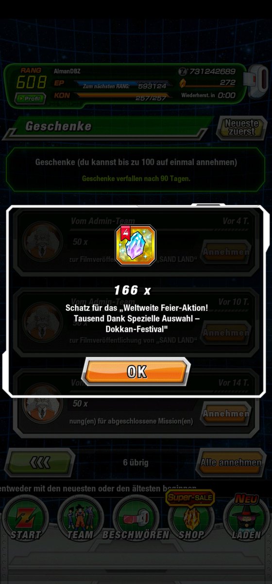 Wie viele Stones habt ihr bekommen?
#DOKKANBATTLE