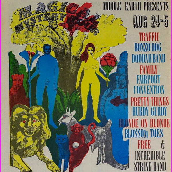 It's August 24th - so It's time to get down to the Middle Earth Club to watch #Traffic and #BlondeOnBlonde on a Magical Mystery tour....