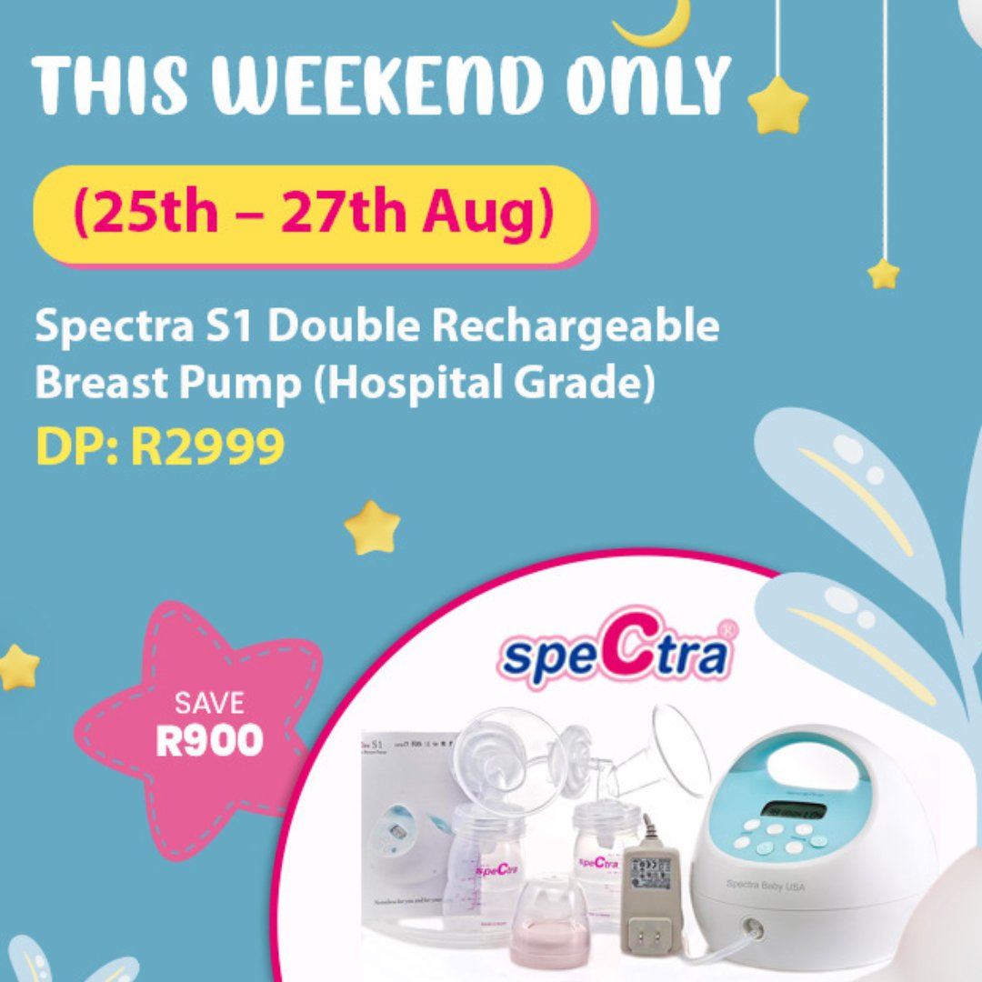 lootcoza's tweet photo. 🛒 Secure your Spectra S1 Double Rechargeable Breast Pump at a special price for THIS WEEKEND ONLY!!! Act fast and don't miss out on this limited-time offer 🏃⏰ https://t.co/RbQnjmyLVt #ShopOnline #WeekendSpecial #SpectraBreastPump https://t.co/0zmrpAhAgZ
