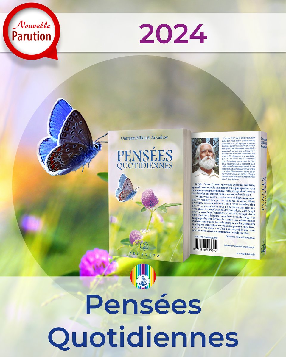 EditionProsveta's tweet photo. "Les Pensées Quotidiennes 2024" sont disponibles @ https://t.co/Ob06FDRvm4 - #aivanhov #prosveta #spiritualité #méditation #sagesse #sensdelavie https://t.co/h409rUDyb8