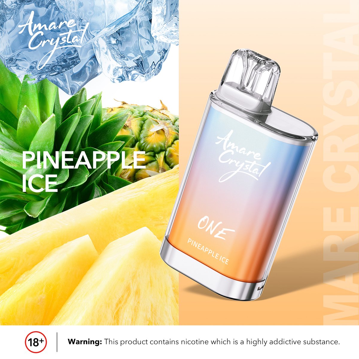 🍍Let's wrap up the week with pineapple Ice on Friday🍍😋
What flavour are you vaping today? Comment tell me😉

Warning: This product contains nicotine which is a highly addictive substance. You must be of legal age to vape!

#amarecrystal #skecrystal #ukvape #ukdisposable