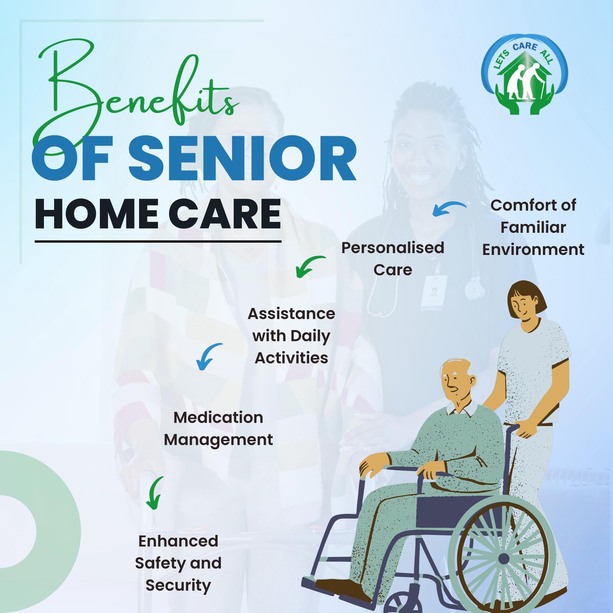 Experience peace of mind for your loved ones with our senior home care services. Let us provide your elderly loved ones with the best care possible. #SeniorHomeCare #ElderCareServices #aginginplace #PersonalisedCare #SeniorCare #caregivingsupport #bestcaregivers #HomeCareSupport