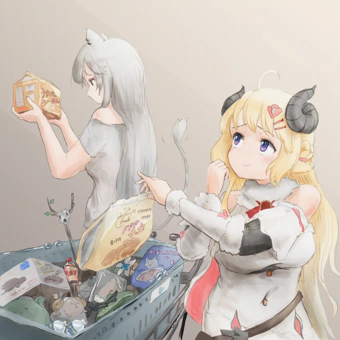 自分の売れて欲しい商品を勝手に他人のカゴに入れてもわるくないよねぇ? #つのまきあーと 