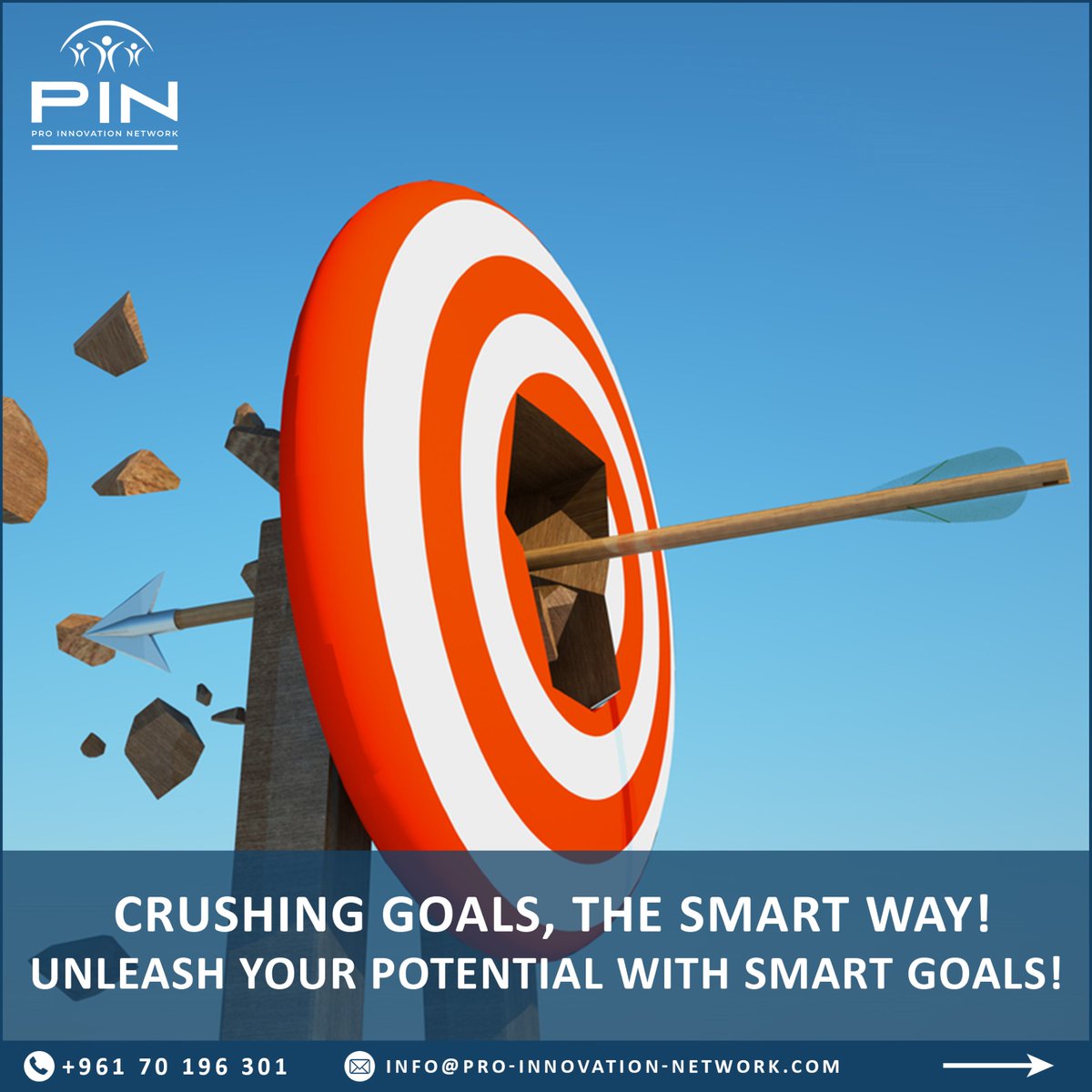 PinSarl17844's tweet photo. Crushing Goals... The SMART Way! 
Unleash Your Potential with SMART Goals!
Get SMART, Get Results! Let's Do This TOGETHER! 
Call us NOW to Book Your Session &amp; to Learn More About the SMART Way!
➖➖➖➖➖➖➖➖➖➖
✉️ info@pro-innovation-network.com
📱+961 70 196 301 https://t.co/XT1b5E1YXF