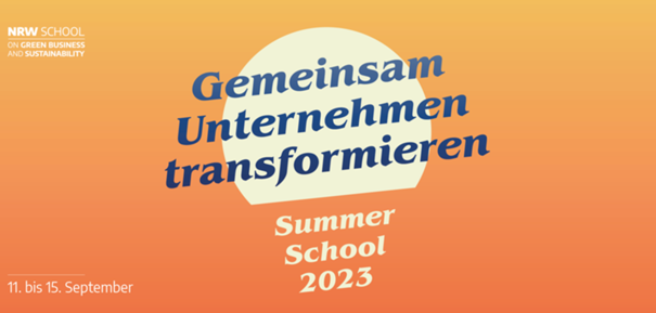 🎓Jetzt einen Platz sichern!
Studierende aller Fachrichtungen aus #NRW können bei der Summer School 2023 mit Akteur*innen der Nachhaltigkeitsforschung und #Umweltwirtschaft über Unternehmenstransformation diskutieren und nachhaltige Entwicklung gestalten👉knuw.nrw/aktuelles/vera…