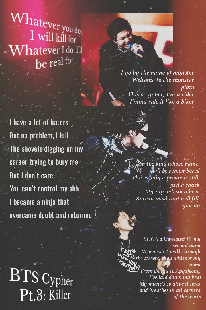 MinJi7195's tweet photo. All 7 members of BTS are extremely talented. At the core of Bangtan's music is the rapline -- the heart and soul of the group.💜
BTS Cypher Pt.3: Killer
Translation: https://t.co/URH46Ba8Li
@wordsby_bangtan
#WBBAug
#WordsByBangtan https://t.co/0gFaCC3FS1