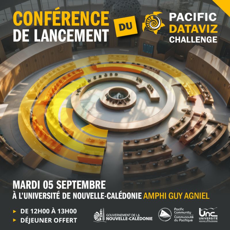 Vous avez envie d’en savoir plus sur le Pacific Dataviz Challenge et sur la Dataviz en général ? 🌏📊 Rendez-vous le 05 septembre 2023 à 12h à l’université de la Nouvelle Calédonie. Inscrivez-vous dès maintenant pour y participer ⬇️
🔗 lnkd.in/gHuawz9w
#dataviz