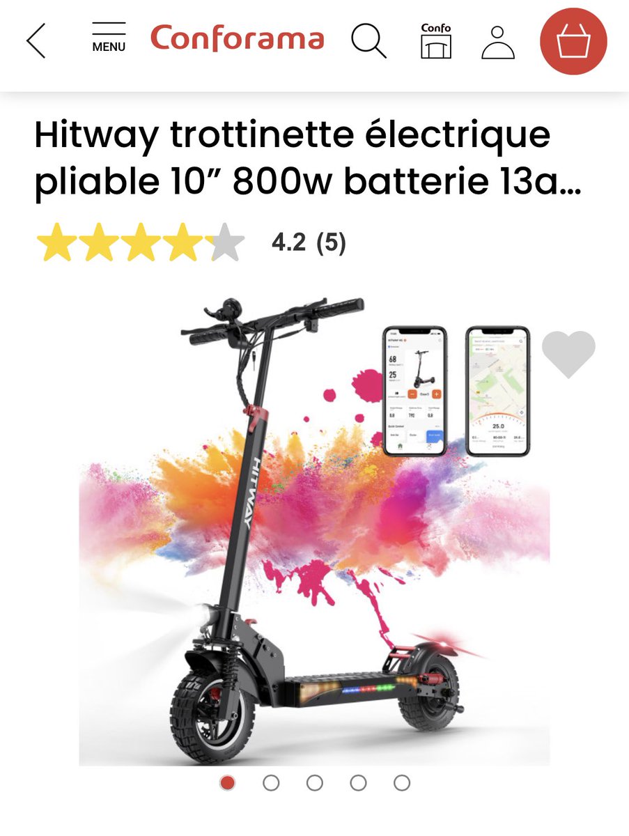 Trottinette électrique enfant - Conforama