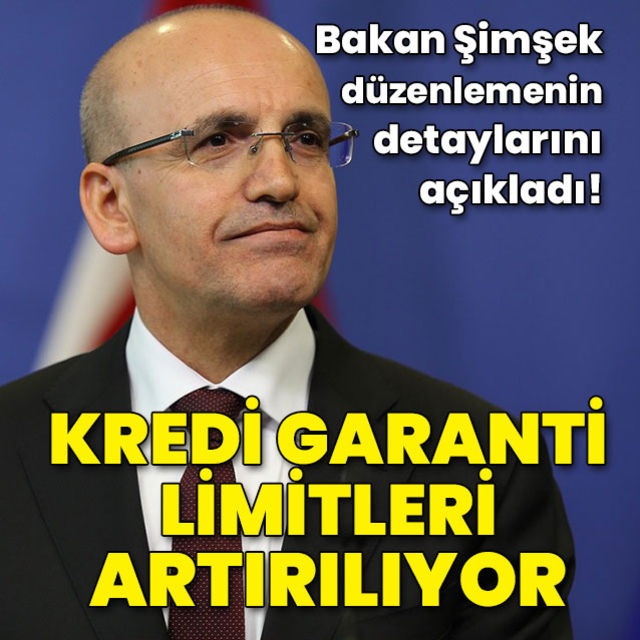 Hazine ve Maliye Bakanı Mehmet Şimşek, kredi garanti sistemi kapsamında KOBİ başına kullanılabilecek azami kredi garanti limitlerini artıracaklarını belirtti hbr.tk/gNj46w