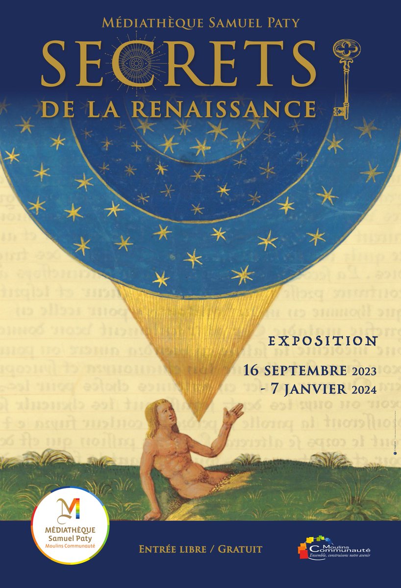 Du 16 septembre 2023 au 7 janvier 2024, profitez de l'exposition Secrets de la Renaissance à la médiathèque Samuel Paty ! (+ d'infos sur notre site web : urlr.me/g1cSp)
Le 16 septembre à 15h, nous vous proposons une visite commentée de l'exposition sur entrée libre.