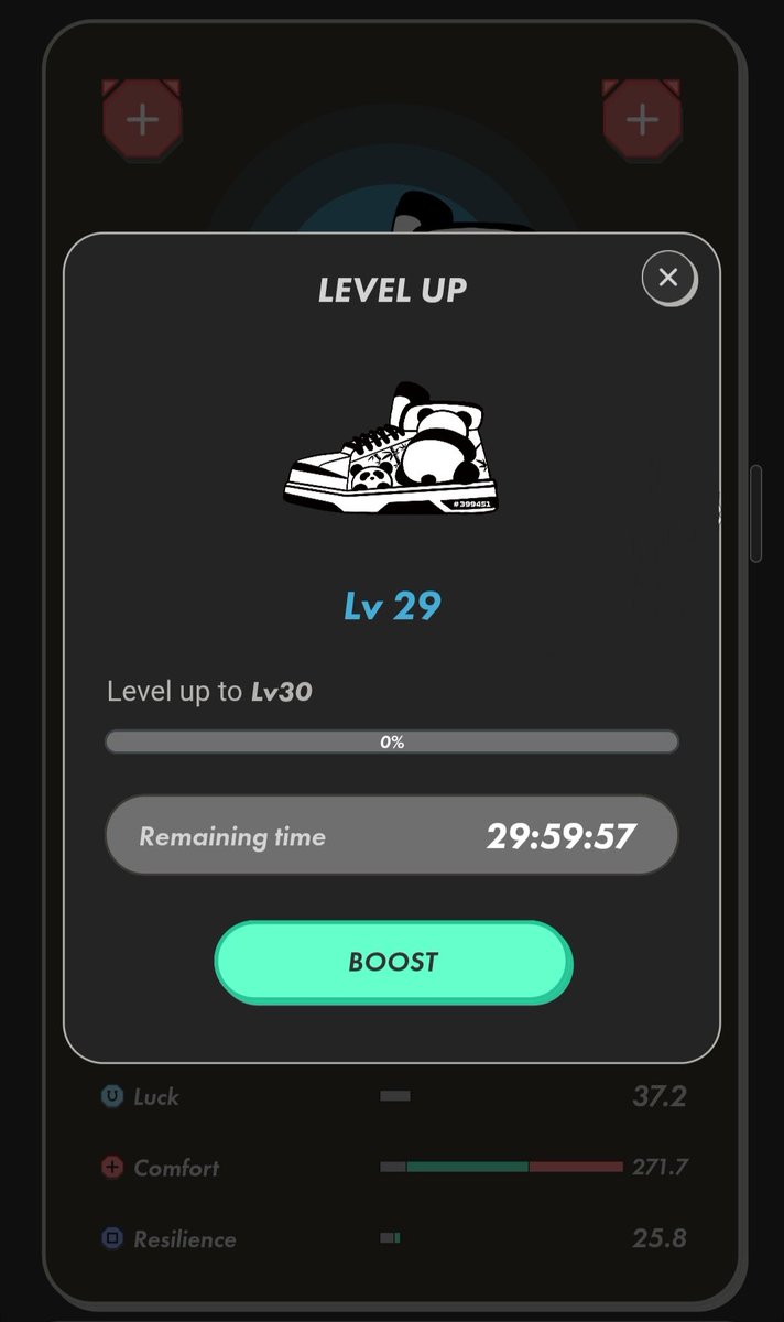 LadiesLeg's tweet photo. Friday! 🍳⛅️
First day of my holiday 🏖 starts by leveling my ❤️ #GMT earning #pandaSkin 🐼 to 30🎉
#STEPN #rare #runner #NFT
#STEPNmarathon https://t.co/H6LwH6YJrC