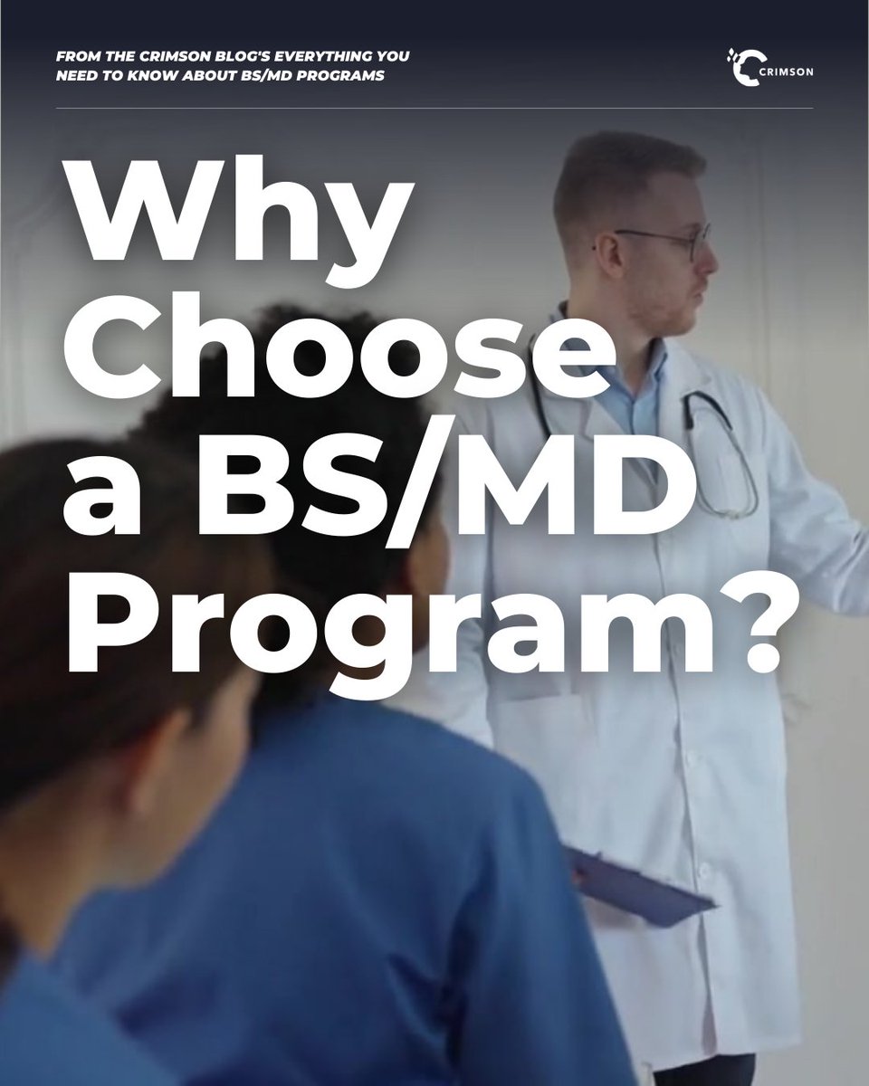 CrimsonEdu's tweet image. In this blog, we&apos;ll explain what BS/MD programs are, highlighting their pros and cons, and showcasing different colleges that offer bs/md programs. Check it out through the link below. 🔗 

#bachelorofscience #collegeprograms #crimsoneducation crimsoneducation.org/blog/bs-md-pro…