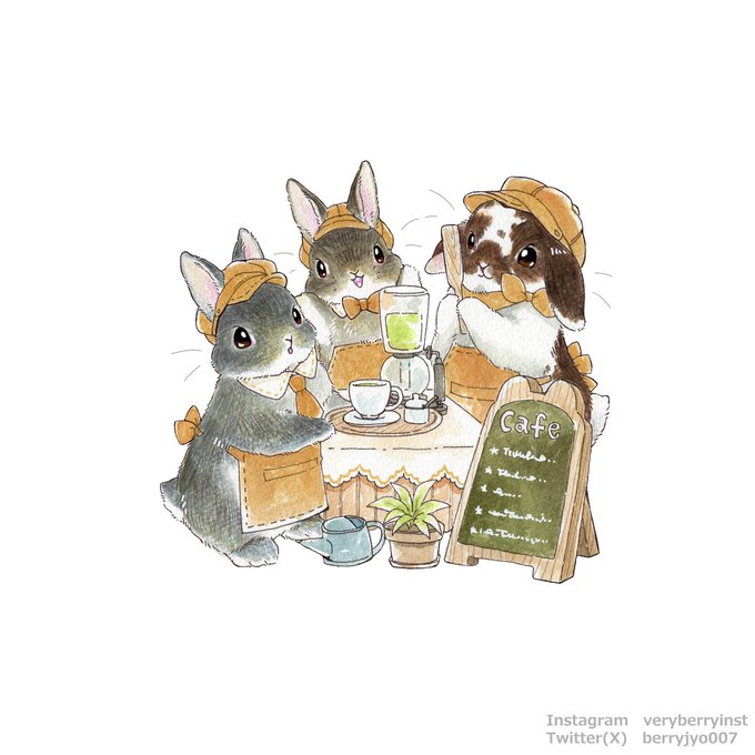 「cafe looking at viewer」 illustration images(Latest)