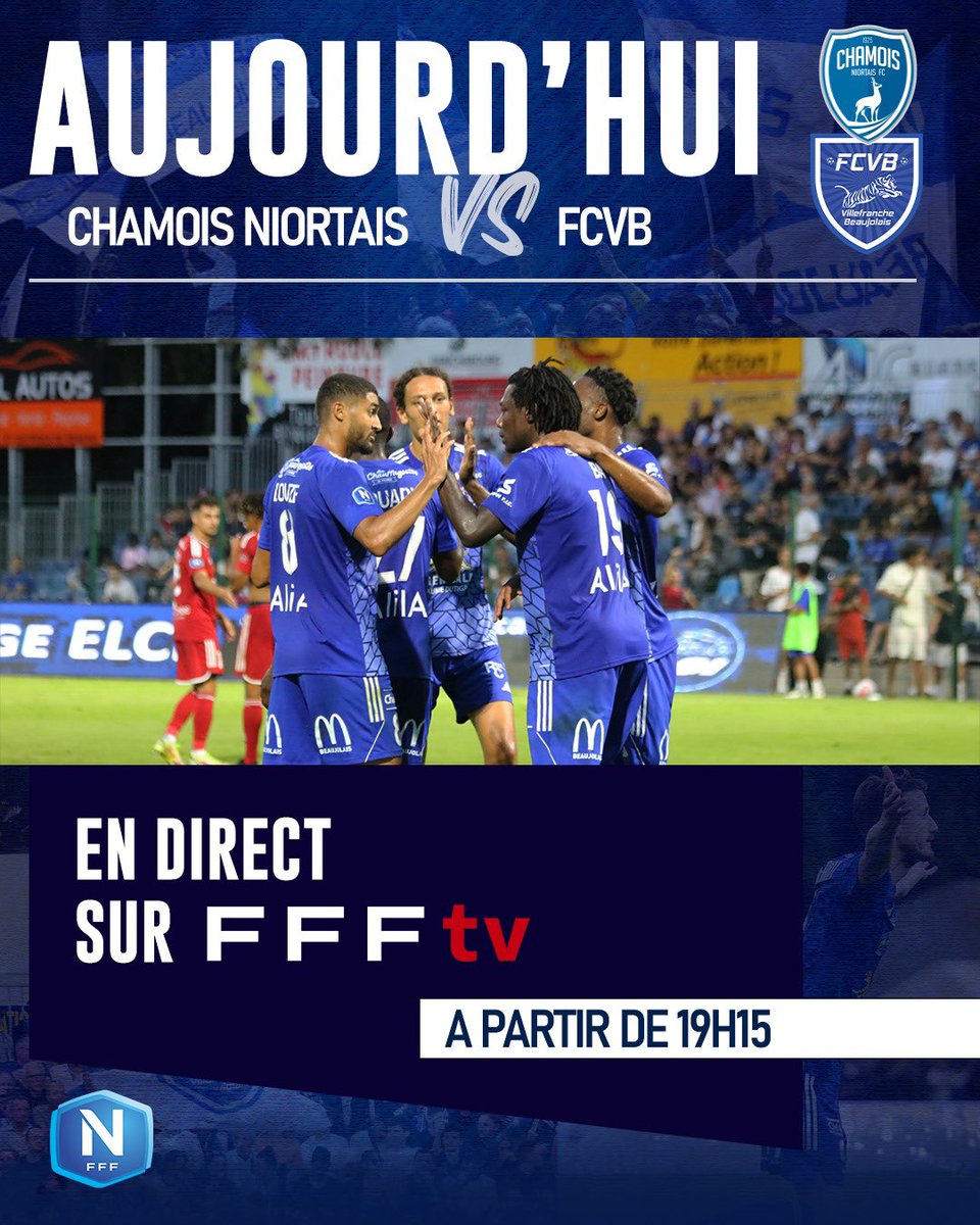 FCVB_officiel's tweet image. 𝐉𝐎𝐔𝐑 𝐃𝐄 𝐌𝐀𝐓𝐂𝐇  💥

🏆 𝗖𝗵𝗮𝗺𝗽𝗶𝗼𝗻𝗻𝗮𝘁 𝗡𝗮𝘁𝗶𝗼𝗻𝗮𝗹 | 𝟯𝗲̀𝗺𝗲 𝗷𝗼𝘂𝗿𝗻𝗲́𝗲  
🆚 @ChamoisNiortais 
⌚️ 19h30
🏟 Stade René Gaillard     
📺 À suivre sur FFF TV ➡️ bit.ly/FCVB-J3

#TeamFCVB 🔵 #NationalFFF #CNFCFCVB