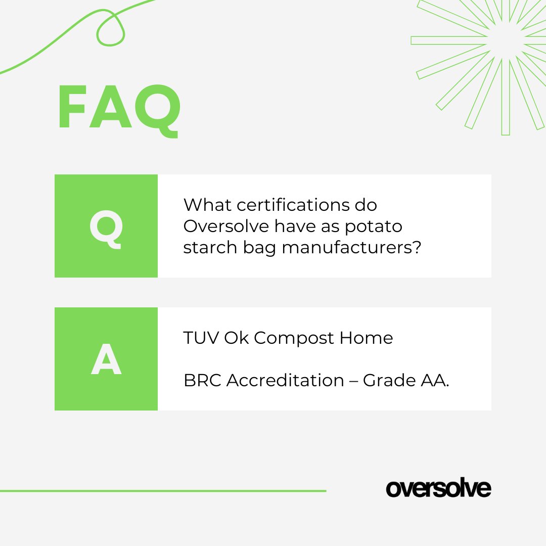 Oversolve's tweet photo. Potato Starch Carrier Bags - https://t.co/n2nzWVE786

We are one of the very first companies in the UK to be fully TUV certified manufacturers of printed potato starch carriers and we only use water based inks for our bags which makes them a truly eco-friendly product. https://t.co/4fCfPt10F7