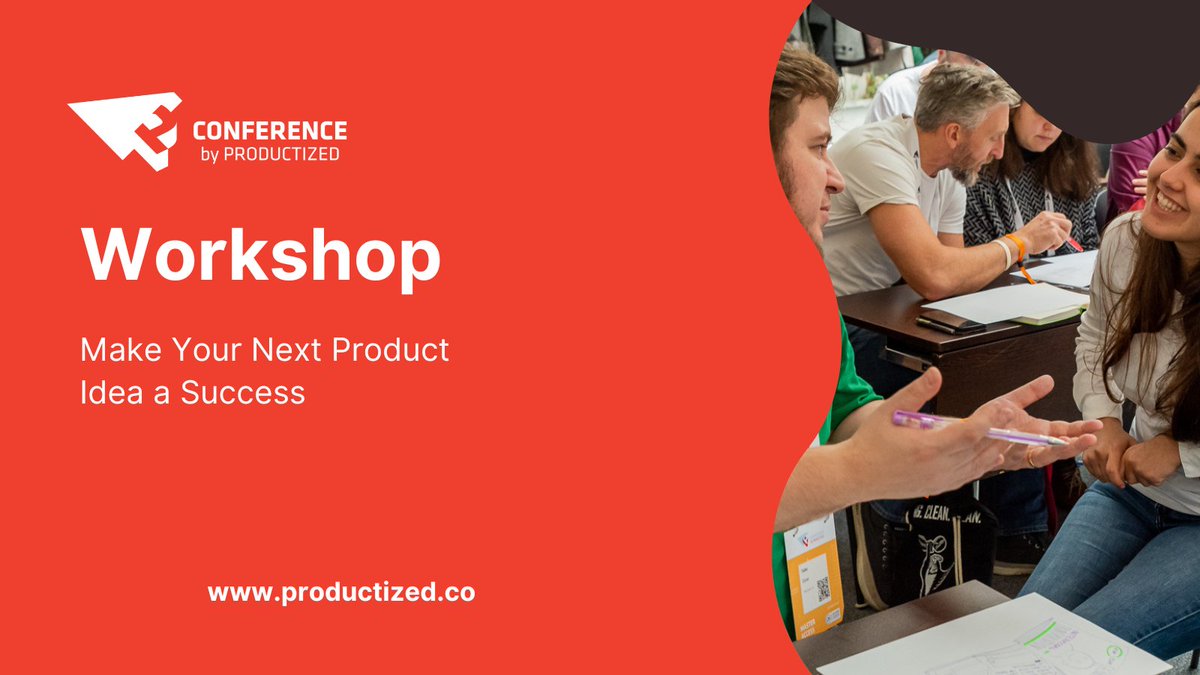 ProductizedConf's tweet image. Join René Bastijans and Andrej Balaz in their workshop &quot;Make your next product idea a success&quot; at Productized Conference! Secure your all-access ticket at the link below. 
#Productized23 #SummerPosts #VacationVibes #BusinessInSummer