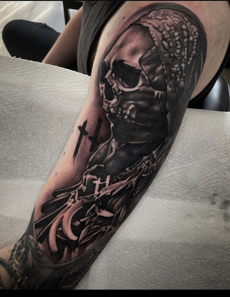 Nicholson_Games's tweet photo. Latest ink #HuntShowdown #tattoo #videogames https://t.co/MsVTK68ZLy