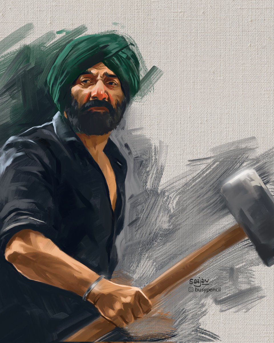 saajanmahamuni's tweet photo. Tara Singh smashing the box office 💪😎
@iamsunnydeol #Gadar2Unstoppable  #Gadar2 #Gadar2ManiaContinues #fanart https://t.co/vkNVxUfReE