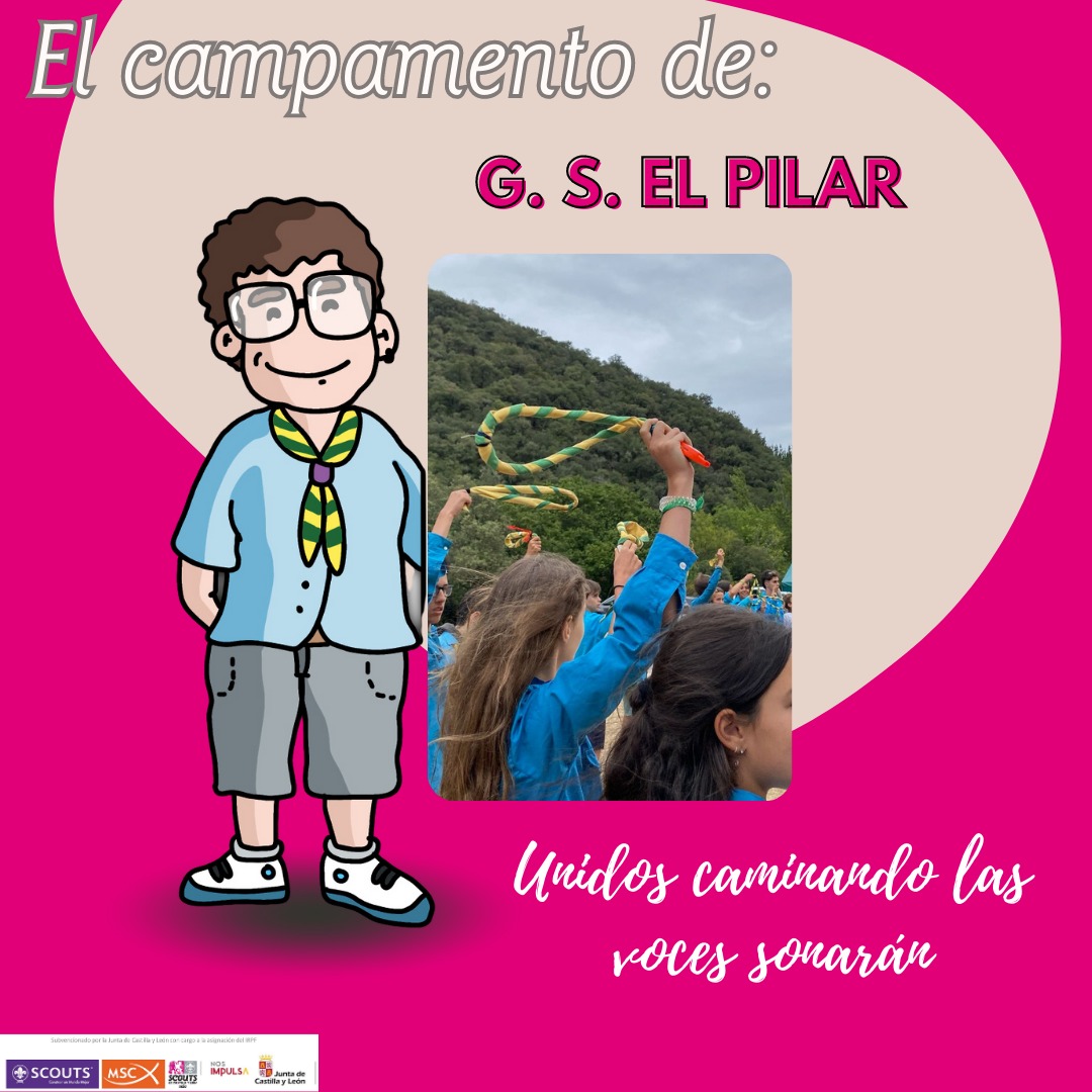 ScoutsCyL's tweet photo. Hasta Puente Asnil, viajó El Pilar G.S. para vivir unos días inolvidables en un paraje natural envidiable. Un gran campamento que hizo brillar el escultismo que llevan dentro. 💜
“Unidos caminando las voces sonarán” 🎵🎶⛺🌳🌲
#scoutsmsc #scoutscyl #campamentos2023 https://t.co/QvD6yA2A57