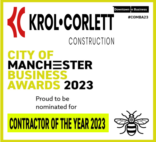 Result🙌 Honoured to be hitting 📍@thelowryhotel #Manchester - in just 3 more Thursdays for 
'City of Manchester Business Awards'✨as
@krolcorlett make the shortlist as:

🏗'CONTRACTOR OF THE YEAR 2023'

Thank you fabulous lot for voting😍

linkedin.com/posts/krolcorl…

#COMBA23🐝