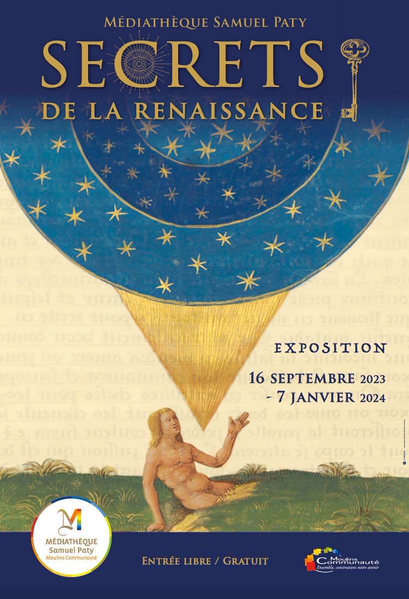 #Renaissance

👉Dès le 16 septembre, retrouvez à la médiathèque Samuel Paty, « Les Secrets de la renaissance ».
Nouvelle exposition tout public, gratuite, qui sera accessible aux horaires d’ouverture de la médiathèque. Rendez-vous dans quelques jours ! ✨ <a href="/MedMoulinsCo/">Médiathèques Moulins Communauté</a>