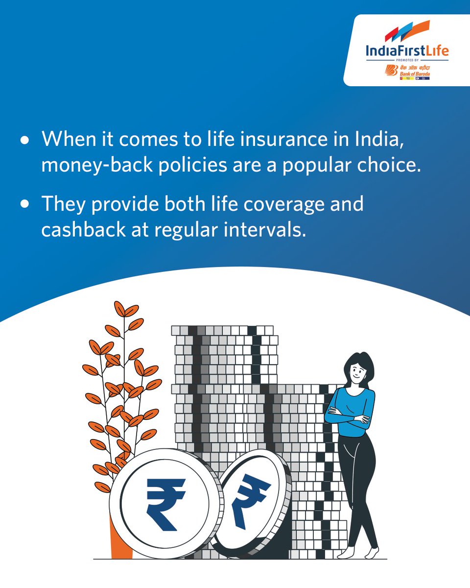 IndiaFirst_Life's tweet photo. Unlock financial wisdom &amp; learn about the benefits of a Money-back policy.

#IndiaFirstLife #Blog #LifeInsurance #Policy #Knowledge #Read #MoneybackPolicy #Savings #Investments #Benefits #Income #Premiums #Family #Returns #ChilledLife #YehTohCertainHai https://t.co/2QfBYIibjq