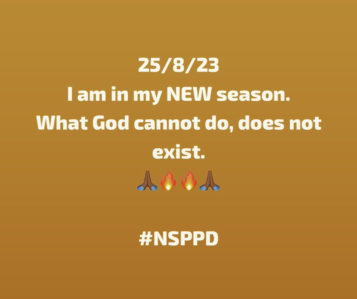 keziakoroma's tweet photo. 25/8/23
My prayers are returning with answers from God that will change my story. 

The power of God is unveiling in my life. My story is changing.  #whatgodcannotdodoesnotexist #NSPPD #godhasaplanforme https://t.co/wbJoOh7AmI
