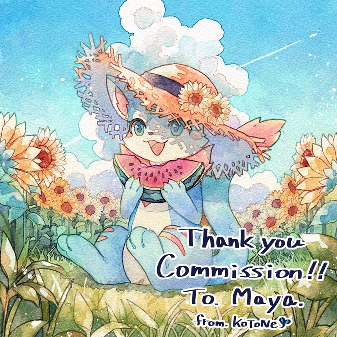 Thank you commission!skebありがとうございましたとっても可愛い子を描かせて頂きました! 