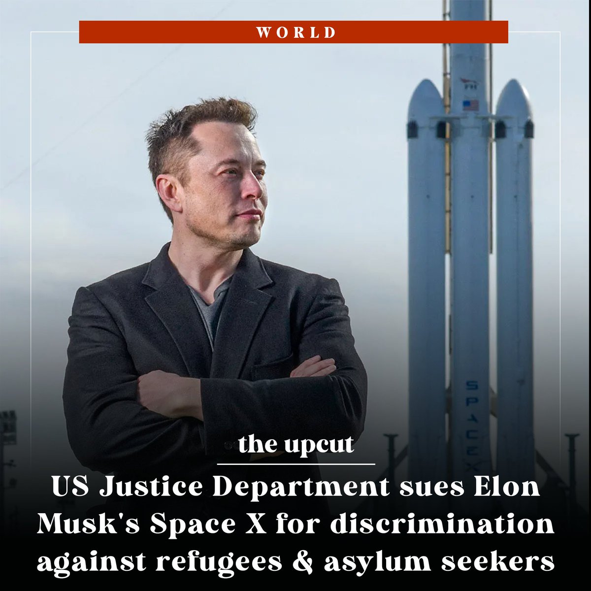 theupcutnews's tweet image. The Justice Department said in a statement,
“From September 2018 to May 2022, SpaceX routinely discouraged asylees and refugees from applying and refused to hire or consider them".

Read more here: theupcut.com/us-justice-dep…

#ElonMusk #USJustice #theupcutnews
