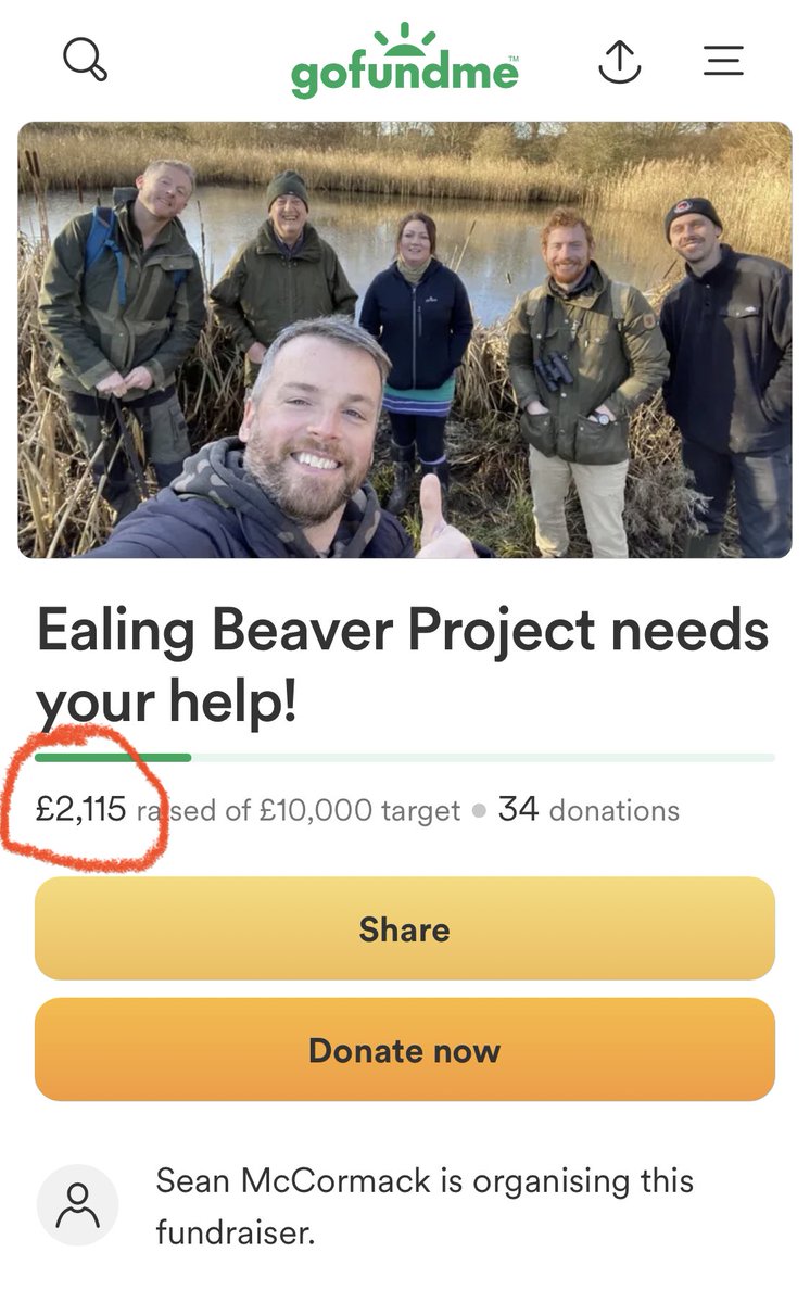 ThatVetSean's tweet photo. £2115 raised so far of our £10K target to plug the funding gaps we’re facing with Ealing Beaver Project. Can you help us deliver the valuable public education &amp; engagement infrastructure we want at the heart of the project? Please donate here: https://t.co/RynRHbKQBF https://t.co/xaa6jFPNxl