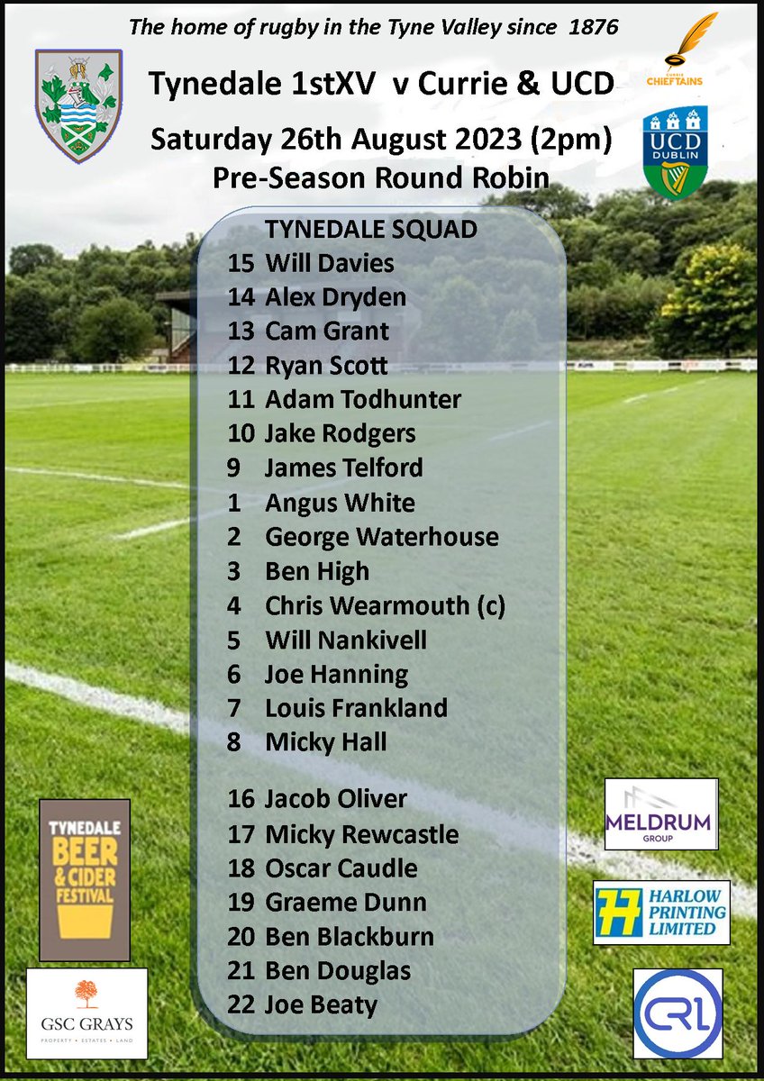 Tynedale RFC tweet media