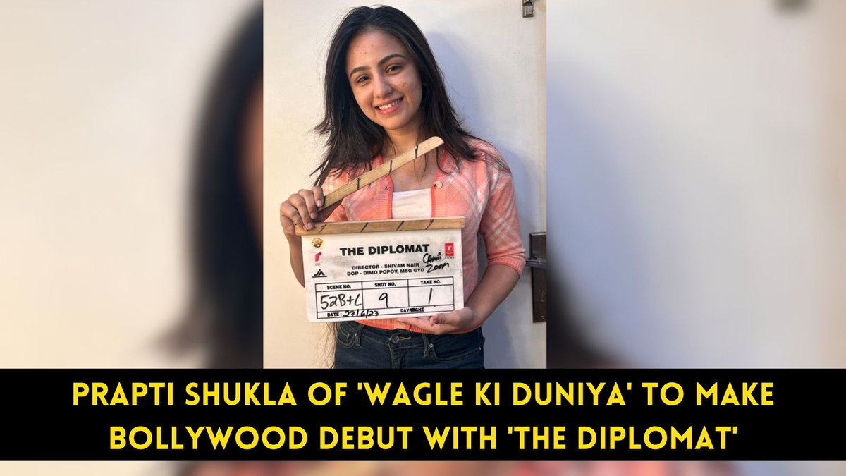 #PraptiShukla of '#WagleKiDuniya' to make Bollywood debut with 'The Diplomat'

Read: ianslive.in/wagle-ki-duniy…