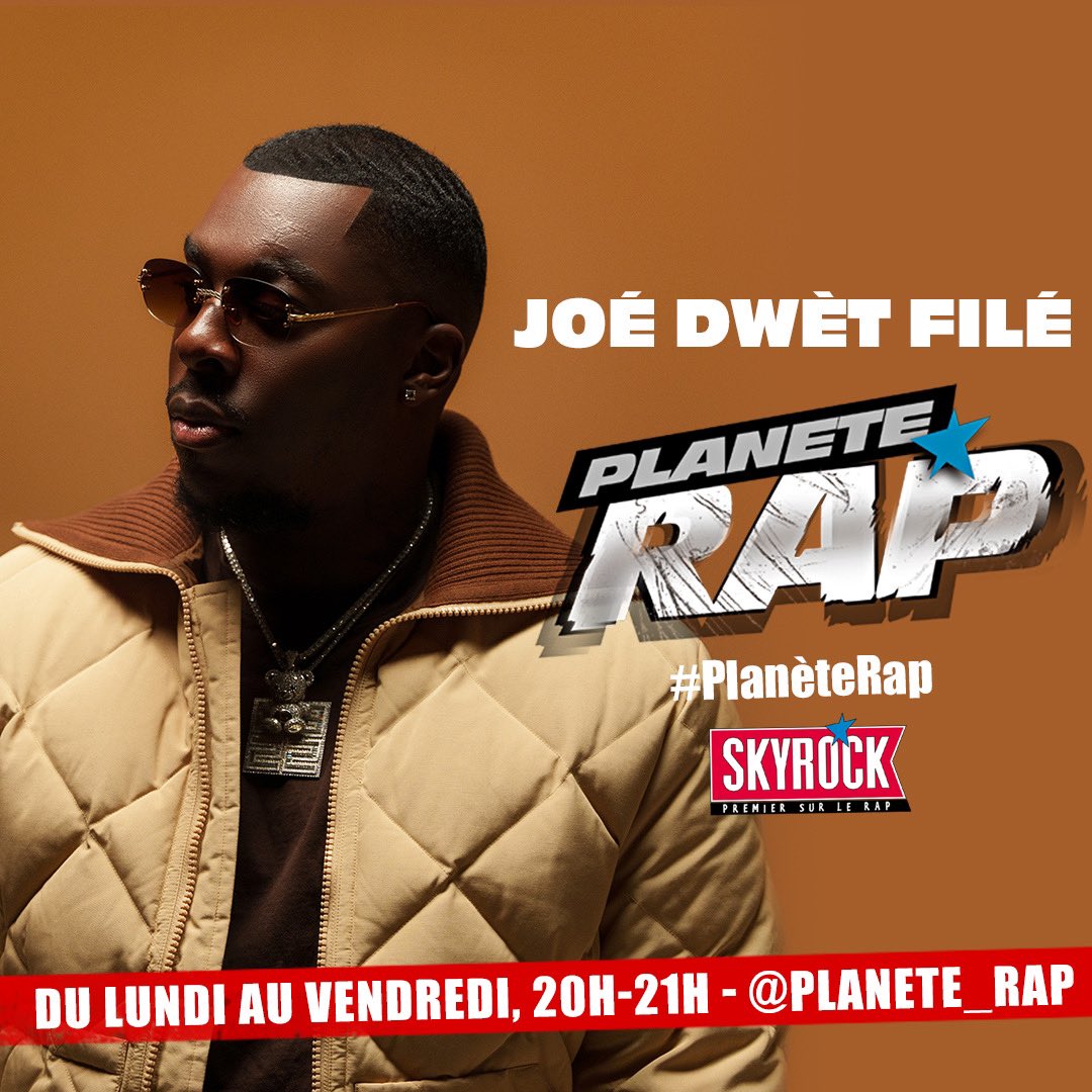 Dès Lundi prochain, retrouvez @joedwetfile sur <a href="/SkyrockFM/">Skyrock FM</a>. Un grand merci à <a href="/fredmusa/">Fred Musa</a> et <a href="/Laurentbouneau/">bouneau</a>. Promotion par <a href="/dooweet/">Dooweet</a>.