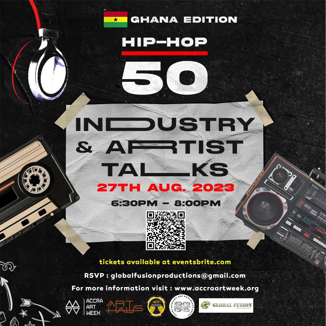 therealdjkofi's tweet photo. Join us for an electrifying celebration of Hip Hop 50  &amp; Ghana’s influence and contribution to the Global Culture! 
Ghana! Get ready for an exhilarating immersive experience thru the memorabilia, films, and stories of the industry players and pioneers who have made their impact! https://t.co/vaMHsechxn