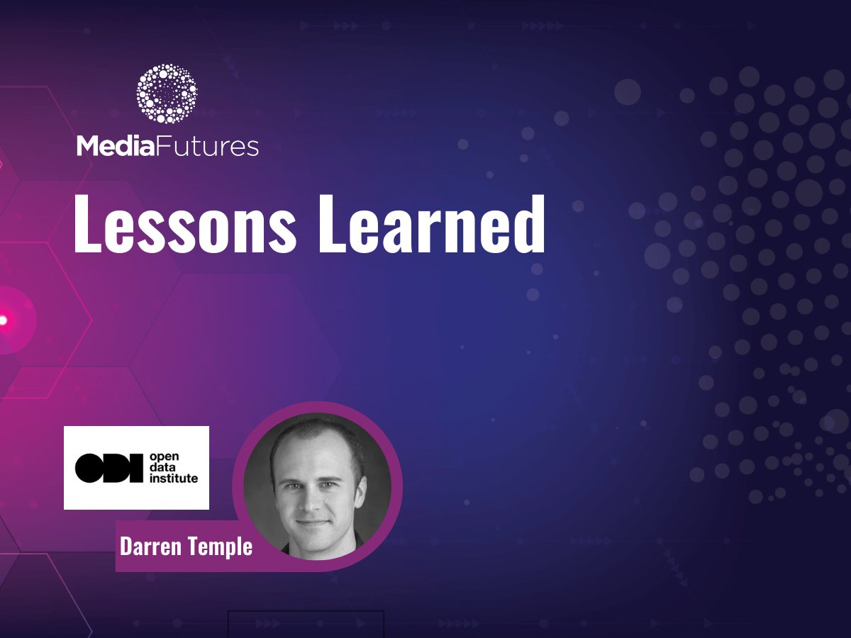 MediaFutures (@mediafutureseu) on Twitter photo ๐ฃ #MediaFutures is coming to an end! To share some #LessonsLearned, we have interviewed Darren Temple from <a href="/ODIHQ/">Open Data Institute</a> to give us some insights on the experiences we had with running a #SupportProgramme that included #training, #mentoring and #advice.
๐ bit.ly/3OCwZZH ๐ฃ #MediaFutures is coming to an end! To share some #LessonsLearned, we have interviewed Darren Temple from <a href="/ODIHQ/">Open Data Institute</a> to give us some insights on the experiences we had with running a #SupportProgramme that included #training, #mentoring and #advice.
๐ bit.ly/3OCwZZH