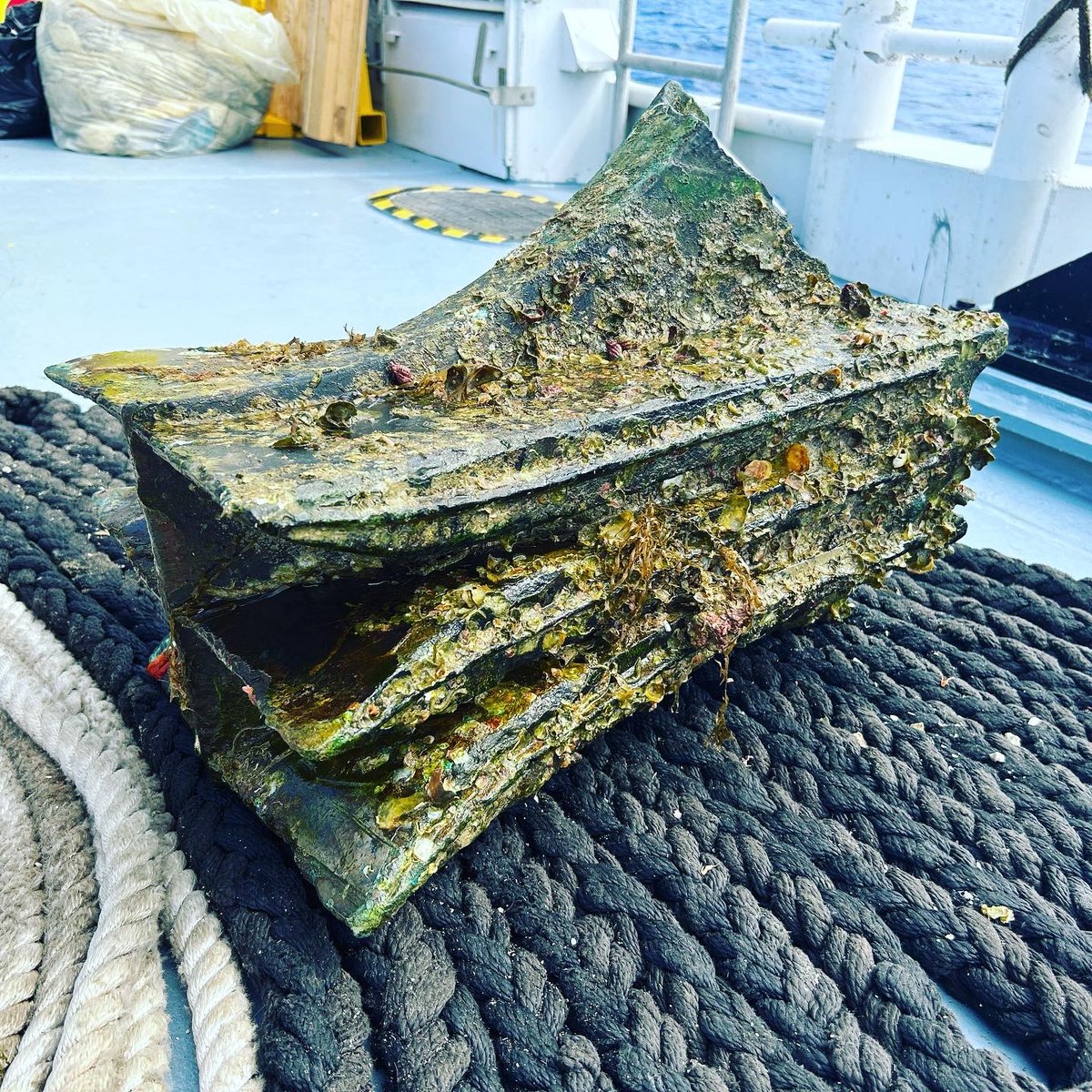 First shots of Egadi Ram #27 on the back deck of the Research Vessel Hercules!