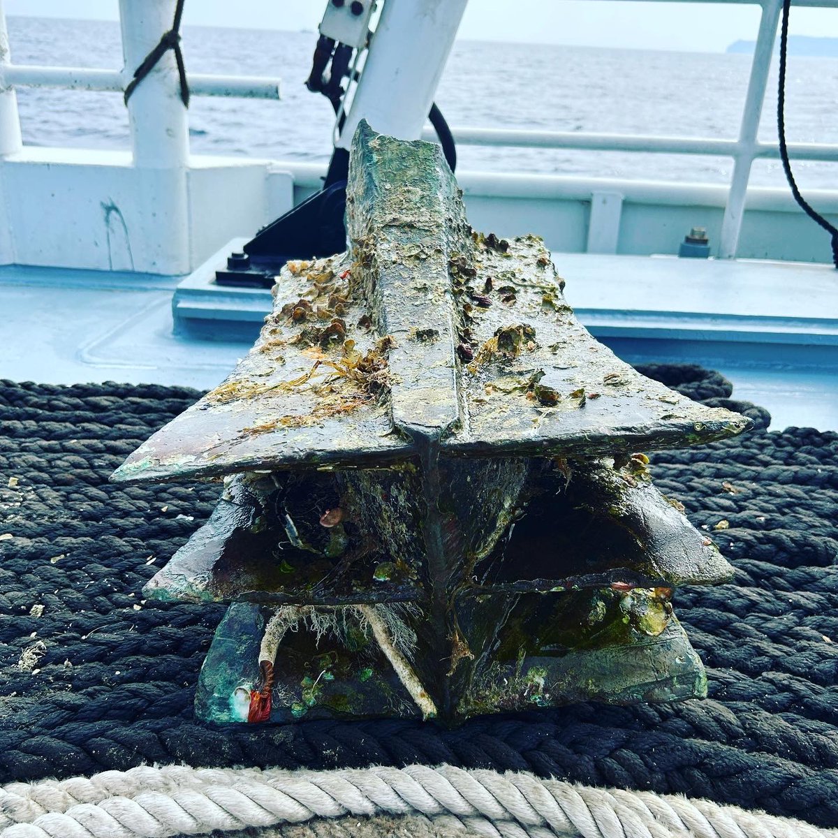 RPMNautical's tweet photo. First shots of Egadi Ram #27 on the back deck of the Research Vessel Hercules! https://t.co/Y5QDzvl8B0