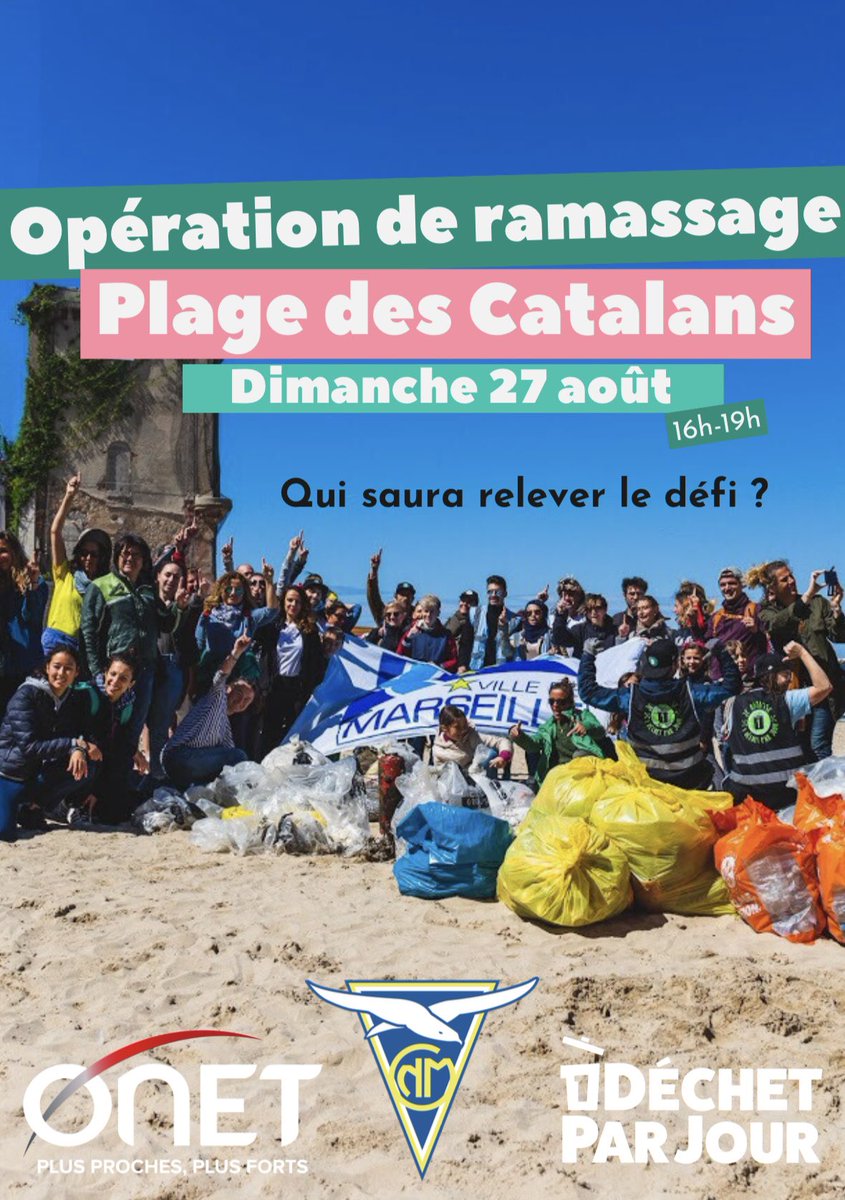 🌿 NETTOYAGE DE LA BAIE DES CATALANS : DIMANCHE 27 AOÛT 🌿 La collecte des déchets approche ! RDV à 16h sur la plage des Catalans. 🌍 💪 Pour plus d'infos : 1dechetparjour.com/adherer-a-lass… @1PieceOfRubbish