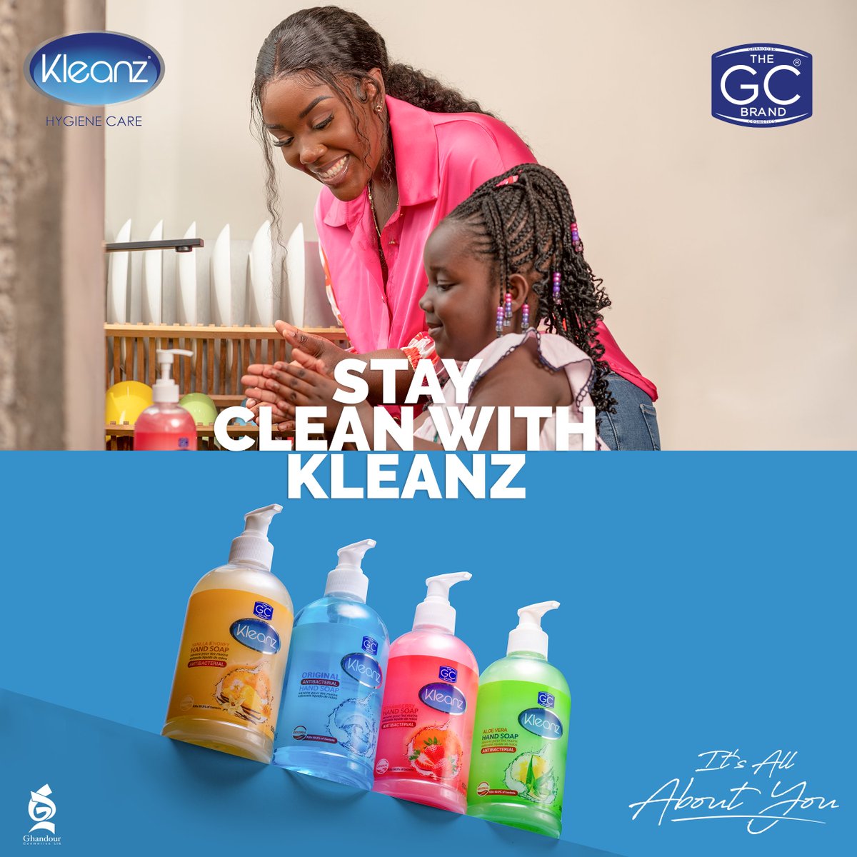 GhandourGhana's tweet photo. Stay clean, stay safe with Kleanz Hand Wash! Our trusted formula keeps germs at bay, whilst keeping your hands soft and moisturised.
Stay Clean with Kleanz!
Shop on Jumia : https://t.co/Q3icIrpTyC
#kleanz #handwash #TheGCBrandXDrLouisa #TheGCBrandXStonebwoy #staycleanwithkleanz #ghandourcosmeticsltd #thegcbrand
