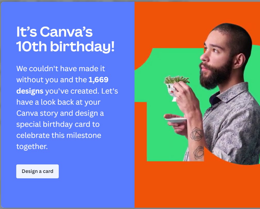 mediabloomltd's tweet photo. Happy anniversary @canva. Thank you for all the amazing help and the great templates that make my work so much easier #Canva https://t.co/mAPxs99Bfb