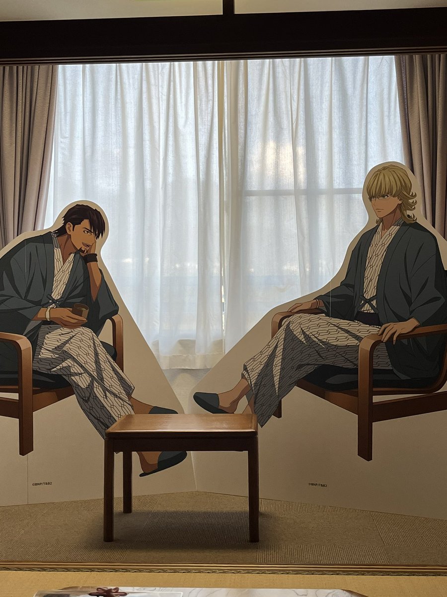 sakurai_cs's tweet photo. 部屋の扉開けて〜めちゃびびった！めちゃびびった！過去最高にやばいコラボやでこれ！ここで寝るのよ！
＃タイバニ軽井沢 
 #タイバニ軽井沢フォト https://t.co/Ccv2FtNqzy